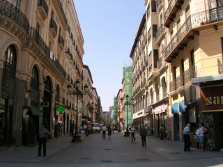 Saragosse : rue Alfonso I en plein centre ville