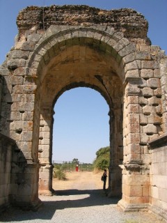 Photo des ruines de la cit romaine de Caparra...