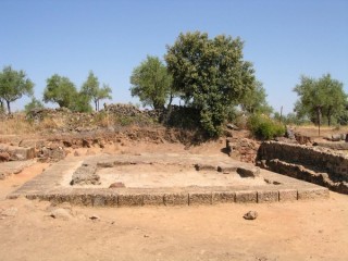 Photo des ruines de la cit romaine de Caparra...