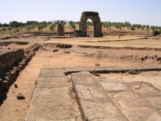 Photo des ruines de la cit romaine de Caparra...