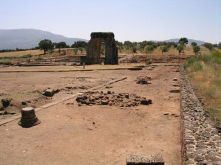 Photo des ruines de la cit romaine de Caparra...