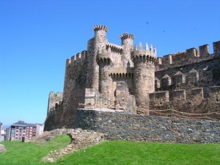 Ponteferrada : vue du chteau des Templiers