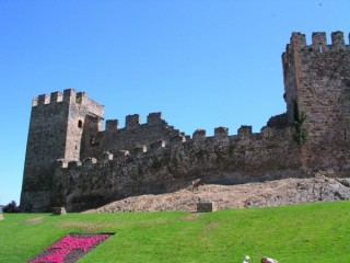 Ponteferrada : vue du chteau des Templiers