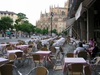 Les cafs sur la Plaza Mayor