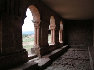 Vue des ruines antiques de Tiermes (Castille-Léon)