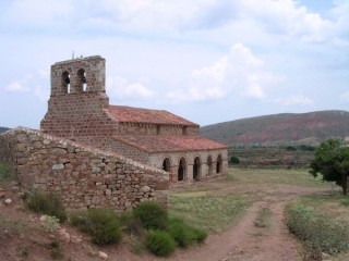 Vue des ruines antiques de Tiermes (Castille-Lon)