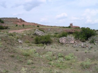 Vue des ruines antiques de Tiermes (Castille-Lon)