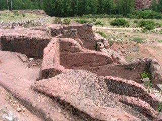 Vue des ruines antiques de Tiermes (Castille-Lon)