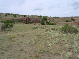 Vue des ruines antiques de Tiermes (Castille-Lon)