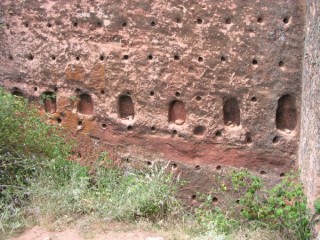 Vue des ruines antiques de Tiermes (Castille-Lon)