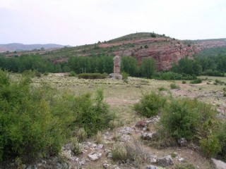 Vue des ruines antiques de Tiermes (Castille-Lon)