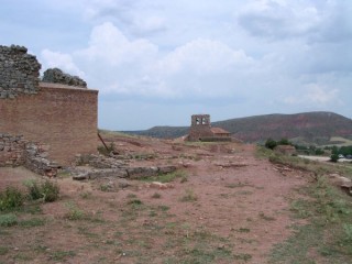 Vue des ruines antiques de Tiermes (Castille-Lon)