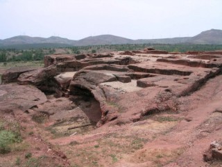 Vue des ruines antiques de Tiermes (Castille-Lon)