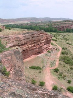 Vue des ruines antiques de Tiermes (Castille-Lon)
