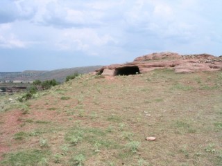 Vue des ruines antiques de Tiermes (Castille-Lon)