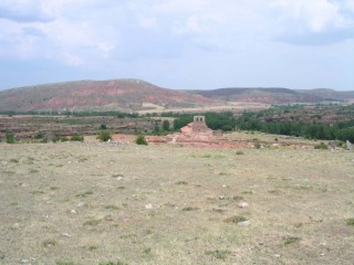 Vue des ruines antiques de Tiermes (Castille-Lon)