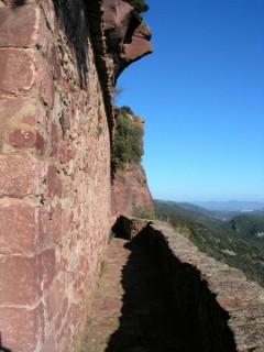 Vue du village de Prades (Catalogne)