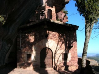 Vue du village de Prades (Catalogne)
