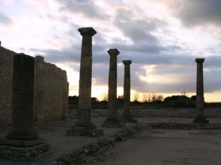 Coucher de soleil sur le forum romain