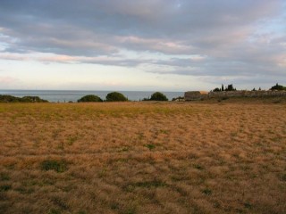 Vue du plateau qui abritait une partie de la cit...