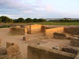 Ruines dans la ville romaine