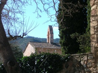 Vue du monastre de Poblet (Catalogne)