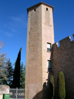 Vue du monastre de Poblet (Catalogne)