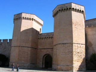 Vue du monastre de Poblet (Catalogne)