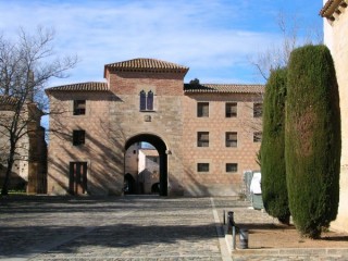 Vue du monastre de Poblet (Catalogne)
