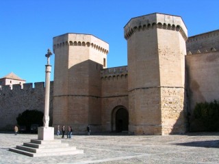 Vue du monastre de Poblet (Catalogne)