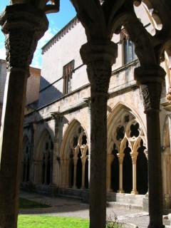 Vue du monastre de Poblet (Catalogne)