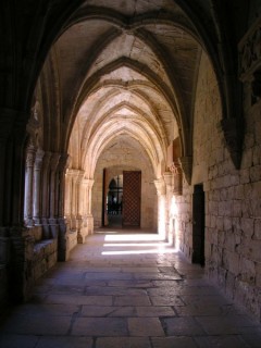 Vue du monastre de Poblet (Catalogne)