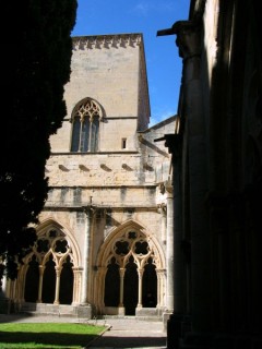 Vue du monastre de Poblet (Catalogne)