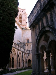 Vue du monastre de Poblet (Catalogne)