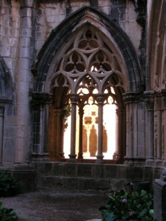 Vue du monastre de Poblet (Catalogne)