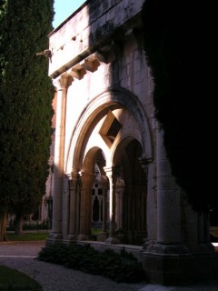 Vue du monastre de Poblet (Catalogne)