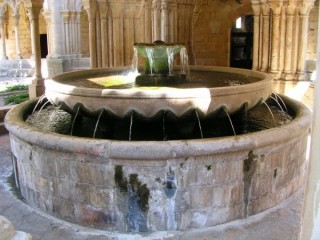 Vue du monastre de Poblet (Catalogne)