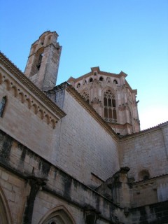 Vue du monastre de Poblet (Catalogne)