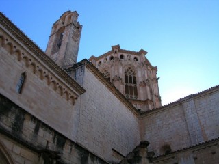 Vue du monastre de Poblet (Catalogne)