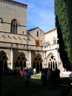 Vue du monastre de Poblet (Catalogne)