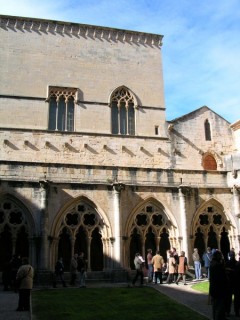 Vue du monastre de Poblet (Catalogne)