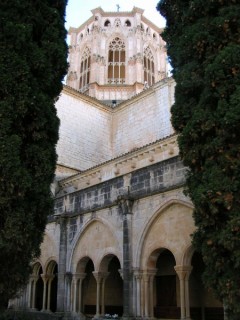 Vue du monastre de Poblet (Catalogne)