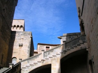Vue du monastère de Poblet (Catalogne) Vue du monastère de Poblet (Catalogne)