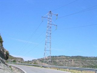 Paysage Pyrnen sur la route entre Urgell et Tremp...