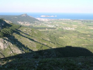 Chteau de Toroella-de-Montgri : paysage depuis le...