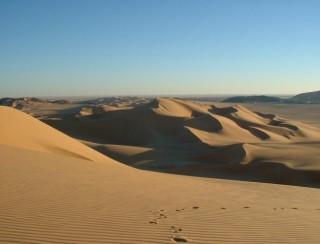 Quelques pas dans les dunes du Sahara