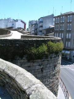 LUGO : photo depuis le rempart romain