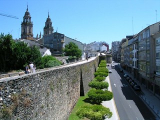 LUGO : photo depuis le rempart romain