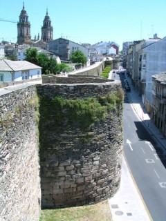 LUGO : photo depuis le rempart romain