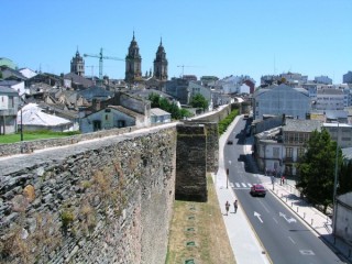 LUGO : photo depuis le rempart romain de Lugo